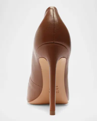 Schutz 100mm Lou Leather Pointed-Toe Pumps | Thumbnail 7