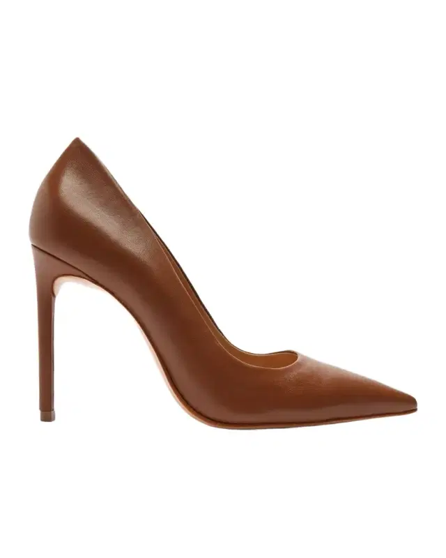 Schutz 100mm Lou Leather Pointed-Toe Pumps