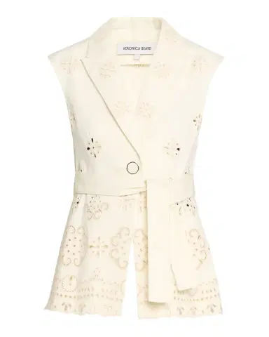 Veronica Beard Townes Eyelet Twill Vest | Thumbnail 1 Veronica Beard Townes Eyelet Twill Vest | Thumbnail 1