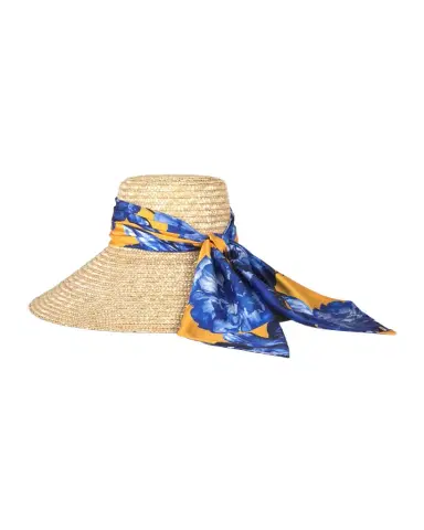 Eugenia Kim Mirabel Wide-Brim Straw Sun Hat with Scarf | Thumbnail 1 Eugenia Kim Mirabel Wide-Brim Straw Sun Hat with Scarf | Thumbnail 1