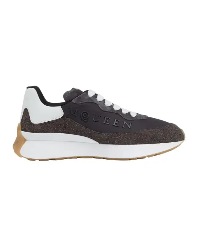 McQueen Men 's Sprint Suede & Leather Runner Sneakers