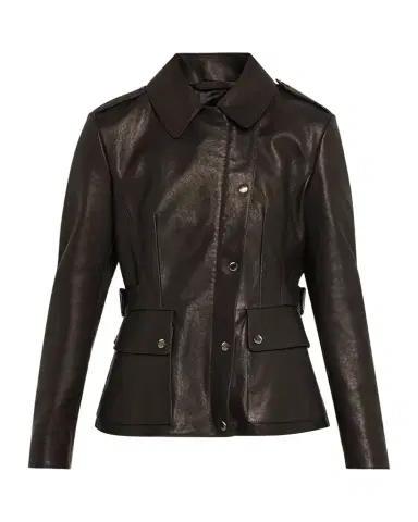 Burberry Leyton Lamb Leather Trench Jacket | Thumbnail 1 Burberry Leyton Lamb Leather Trench Jacket | Thumbnail 1