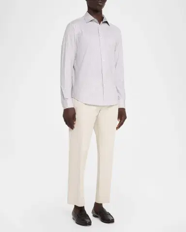 Bugatchi Men's James OoohCotton Geometric-Print Sport Shirt | Thumbnail 2 Bugatchi Men's James OoohCotton Geometric-Print Sport Shirt | Thumbnail 2