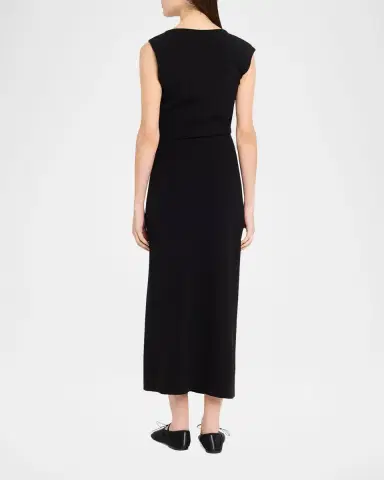 Proenza Schouler Damea Cap-Sleeve Matte Crepe Maxi Dress | Thumbnail 3
