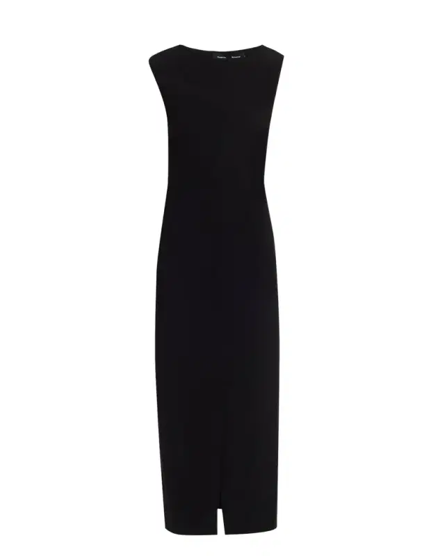 Damea Cap-Sleeve Matte Crepe Maxi Dress