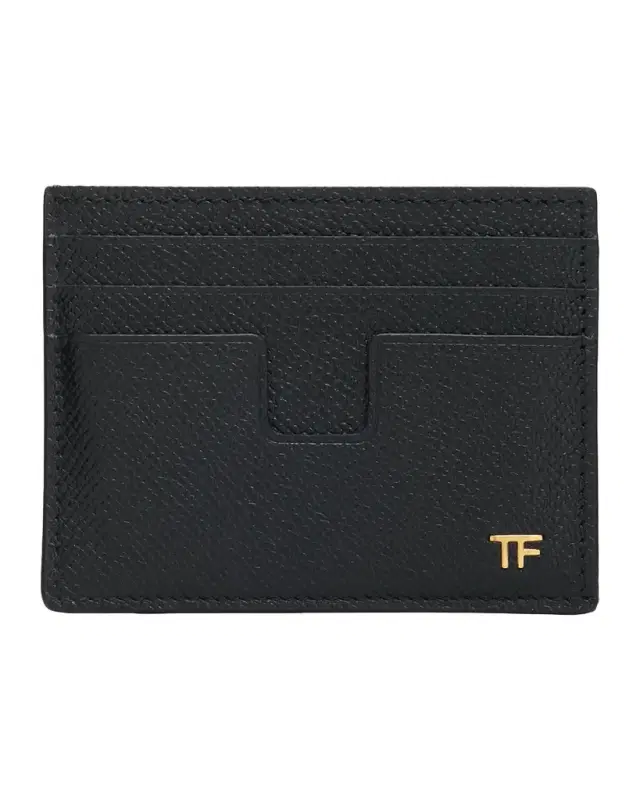 Men 's Logo Leather Card Holder