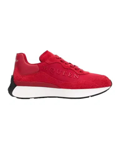 Alexander McQueen Men's Sprint Runner Mixed Media Sneakers | Thumbnail 1