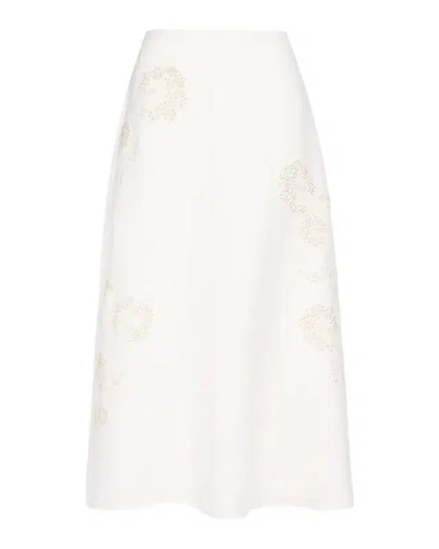 The A-Line Embroidered Linen Skirt