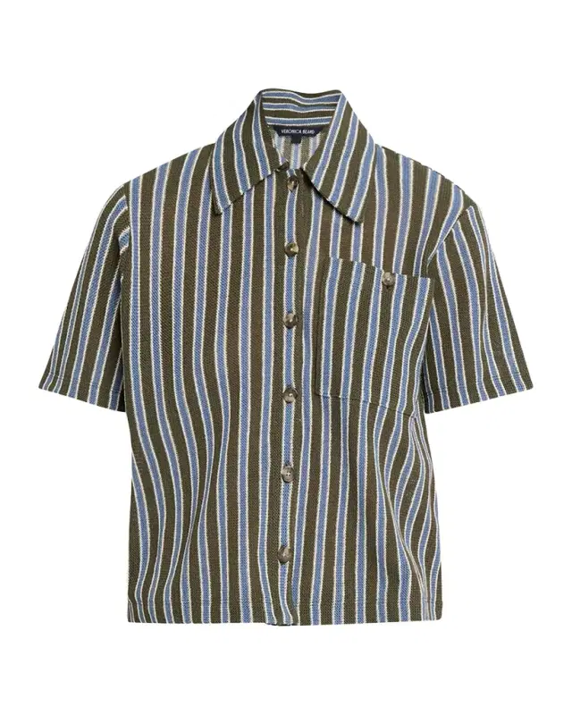 Kyan Striped Cotton Cardigan