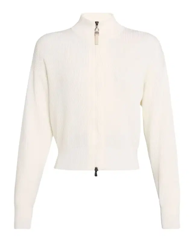 Brunello Cucinelli Cotton Rib Zip Cardigan