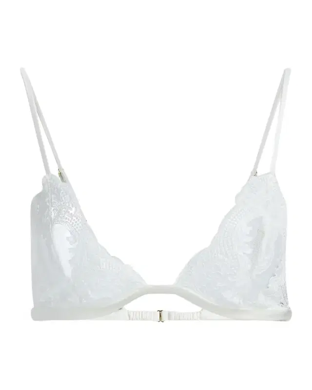 Kiki De Montparnasse Voltaire Embroidered Lace Triangle Bra