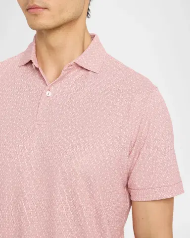 Peter Millar Men's Crown Crafted Casablanca Performance Jersey Polo Shirt | Thumbnail 5