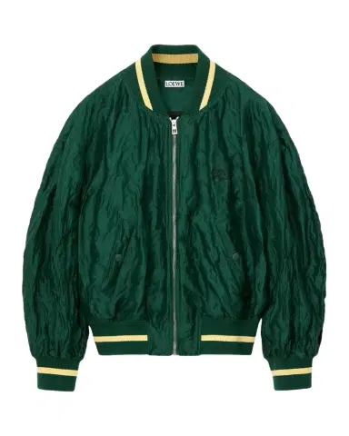 Loewe Satin Oversized Bomber Jacket | Thumbnail 1 Loewe Satin Oversized Bomber Jacket | Thumbnail 1