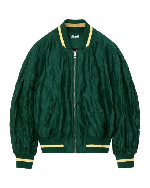 Satin Oversized Bomber Jacket