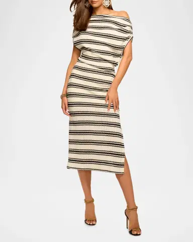 Ramy Brook Striped Chet Midi Dress | Thumbnail 2 Ramy Brook Striped Chet Midi Dress | Thumbnail 2