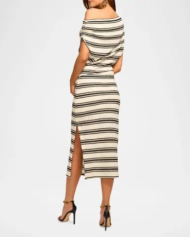 Ramy Brook Striped Chet Midi Dress | Thumbnail 3 Ramy Brook Striped Chet Midi Dress | Thumbnail 3