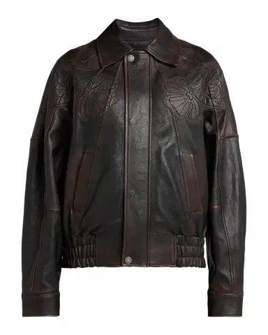 Golden Goose Journey Embroidered Nappa Leather Bomber Jacket | Thumbnail 1