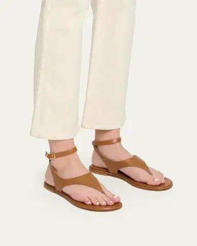 Stuart Weitzman Marley Nappa Leather Flat Thong Sandals | Thumbnail 2 Stuart Weitzman Marley Nappa Leather Flat Thong Sandals | Thumbnail 2