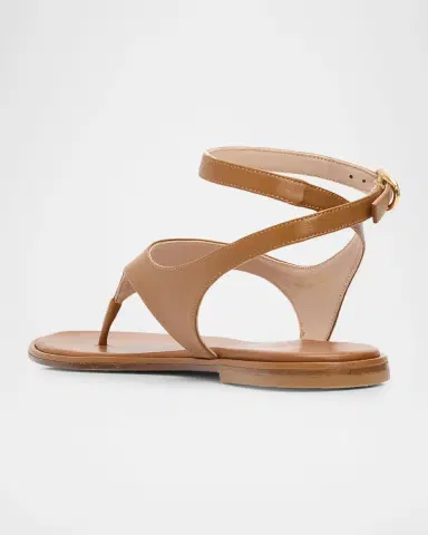 Stuart Weitzman Marley Nappa Leather Flat Thong Sandals | Thumbnail 4 Stuart Weitzman Marley Nappa Leather Flat Thong Sandals | Thumbnail 4
