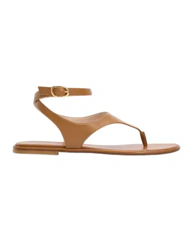 Stuart Weitzman Marley Nappa Leather Flat Thong Sandals | Thumbnail 1 Stuart Weitzman Marley Nappa Leather Flat Thong Sandals | Thumbnail 1