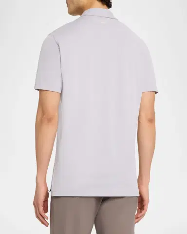 Peter Millar Men's Crown Crafted Albatross Cotton-Blend Pique Polo Shirt | Thumbnail 3 Peter Millar Men's Crown Crafted Albatross Cotton-Blend Pique Polo Shirt | Thumbnail 3