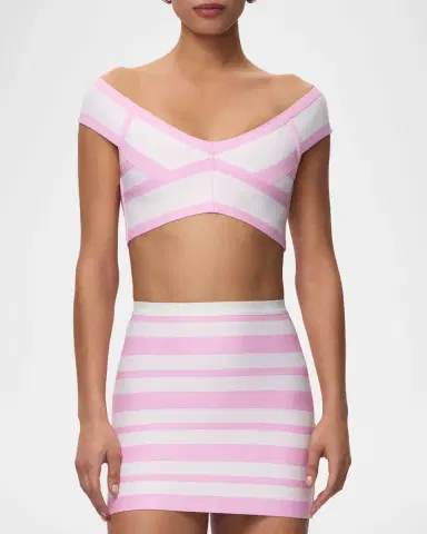 Hervé Léger The Spotlight Crop Top | Thumbnail 4 Hervé Léger The Spotlight Crop Top | Thumbnail 4