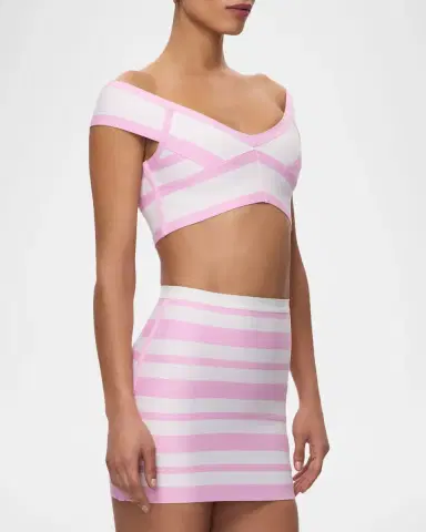 Hervé Léger The Spotlight Crop Top | Thumbnail 5 Hervé Léger The Spotlight Crop Top | Thumbnail 5