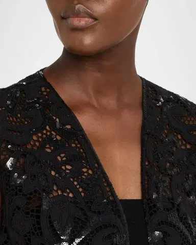 Kobi Halperin Maeve Fringed Sequin Lace Vest | Thumbnail 5 Kobi Halperin Maeve Fringed Sequin Lace Vest | Thumbnail 5