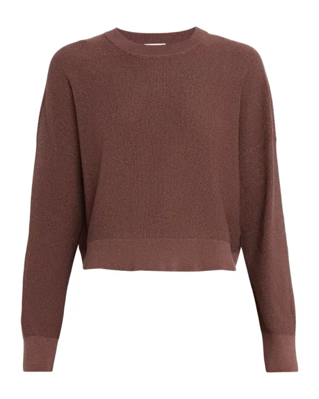 Brunello Cucinelli Metallic Net Knit Crewneck Sweater