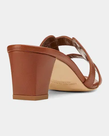 Manolo Blahnik 50mm Grellanu Leather Mule Sandals | Thumbnail 2 Manolo Blahnik 50mm Grellanu Leather Mule Sandals | Thumbnail 2