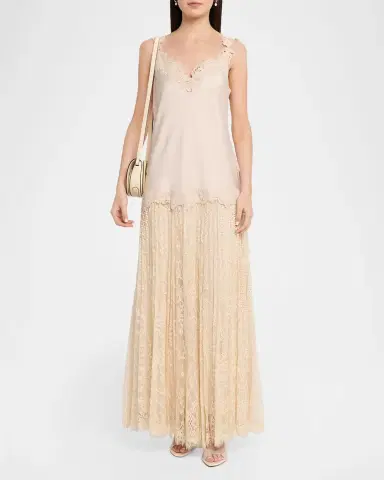 Kobi Halperin Grazia Sleeveless Mixed Media Maxi Dress | Thumbnail 2 Kobi Halperin Grazia Sleeveless Mixed Media Maxi Dress | Thumbnail 2