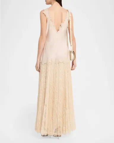 Kobi Halperin Grazia Sleeveless Mixed Media Maxi Dress | Thumbnail 3 Kobi Halperin Grazia Sleeveless Mixed Media Maxi Dress | Thumbnail 3
