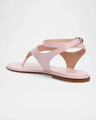 Stuart Weitzman Marley Nappa Leather Flat Thong Sandals | Thumbnail 4