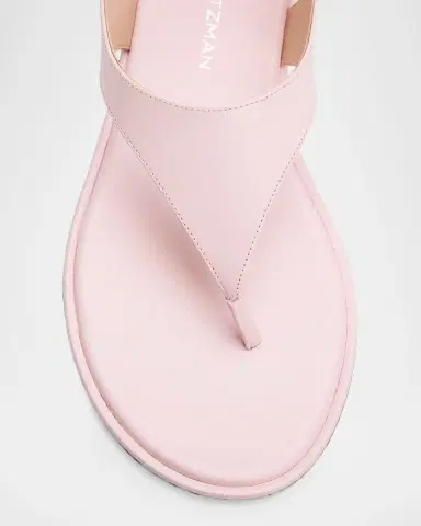 Stuart Weitzman Marley Nappa Leather Flat Thong Sandals | Thumbnail 6