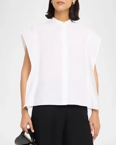 OFFICINE GÉNÉRALE Leonore Cotton Poplin Shirt | Thumbnail 4 OFFICINE GÉNÉRALE Leonore Cotton Poplin Shirt | Thumbnail 4