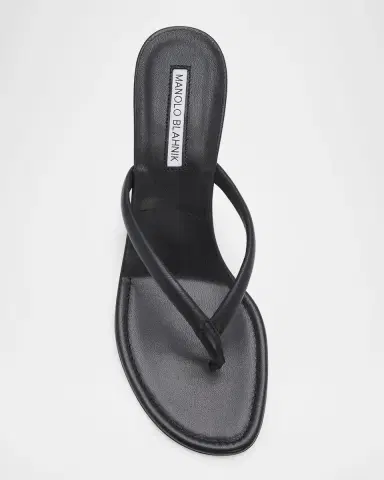 Manolo Blahnik 50mm Paterno Leather Thong Sandals | Thumbnail 4 Manolo Blahnik 50mm Paterno Leather Thong Sandals | Thumbnail 4
