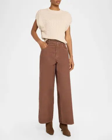 Brunello Cucinelli Shimmering Cable Knit Vest | Thumbnail 2