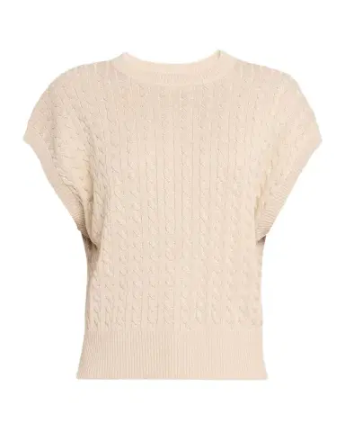 Brunello Cucinelli Shimmering Cable Knit Vest | Thumbnail 1