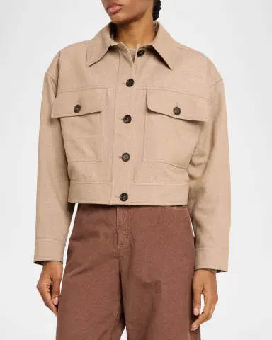 Brunello Cucinelli Shimmering Denim Jacket | Thumbnail 4 Brunello Cucinelli Shimmering Denim Jacket | Thumbnail 4