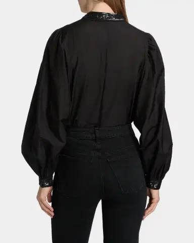 Kobi Halperin Harper Sequin Lace-Yoke Blouse | Thumbnail 3 Kobi Halperin Harper Sequin Lace-Yoke Blouse | Thumbnail 3
