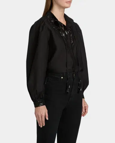 Kobi Halperin Harper Sequin Lace-Yoke Blouse | Thumbnail 7 Kobi Halperin Harper Sequin Lace-Yoke Blouse | Thumbnail 7