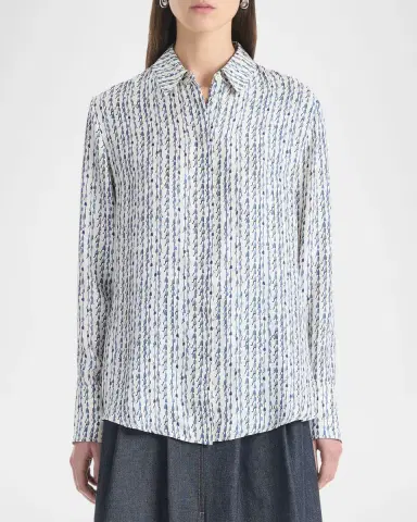 Altuzarra Chika Silk Button-Front Top | Thumbnail 3 Altuzarra Chika Silk Button-Front Top | Thumbnail 3