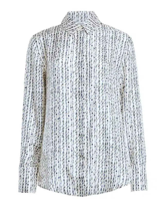 Altuzarra Chika Silk Button-Front Top