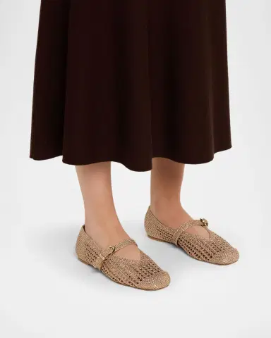 Stuart Weitzman Leora Crochet Mary Jane Ballerina Flats | Thumbnail 2 Stuart Weitzman Leora Crochet Mary Jane Ballerina Flats | Thumbnail 2