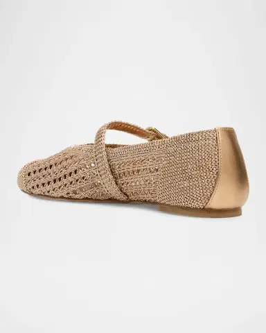 Stuart Weitzman Leora Crochet Mary Jane Ballerina Flats | Thumbnail 4 Stuart Weitzman Leora Crochet Mary Jane Ballerina Flats | Thumbnail 4