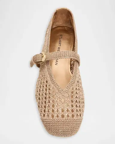 Stuart Weitzman Leora Crochet Mary Jane Ballerina Flats | Thumbnail 6 Stuart Weitzman Leora Crochet Mary Jane Ballerina Flats | Thumbnail 6