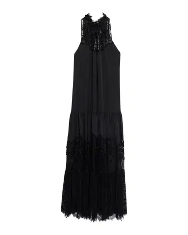 Kobi Halperin Hallee Lace-Inset Halter Maxi Dress | Thumbnail 1