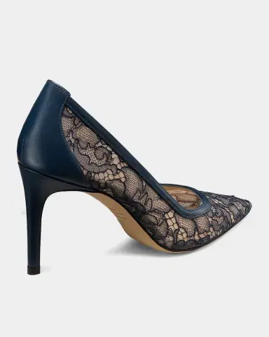 Stuart Weitzman 85mm Stuart Power Lace Pumps | Thumbnail 2