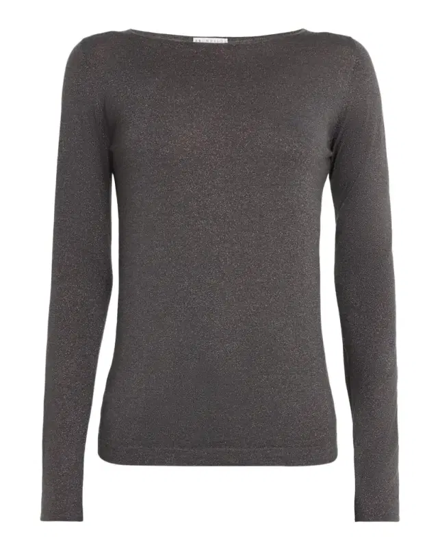 Brunello Cucinelli Shimmering Cashmere-Silk High-Neck Sweater