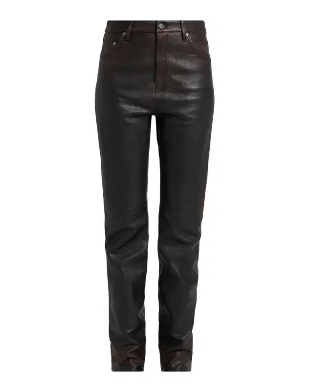 Golden Goose Journey Slim-Straight Nappa Leather Pants
